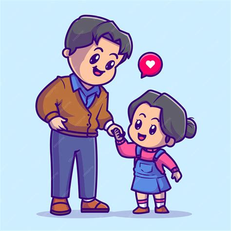 father and daughter cartoon|Father Daughter Cartoon High Res Illustrations .